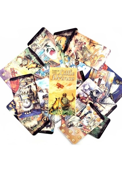 Küçük Prens Tarzı Yeni Yüksek Li Cadılar Tarot Kartları Fal Rehberliği Arkadaş Partisi Için Pdf Rehberi ile Kehanet Güverte Tahta Oyunu Anlatıyor (Yurt Dışından)