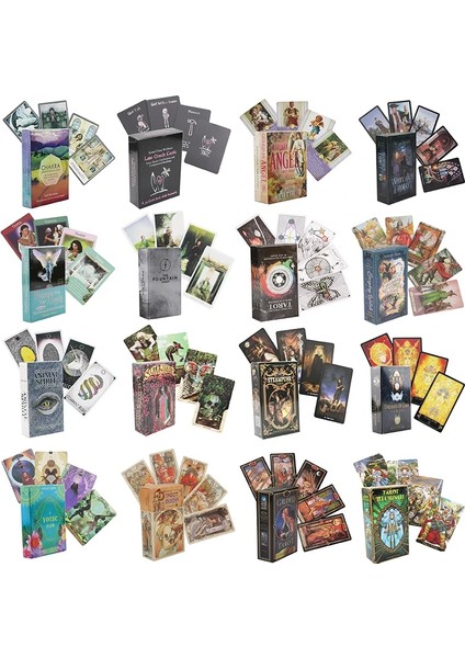 TLP10 Stili Tam Ingilizce Versiyonu Tarot Kartları Oracle Card Kehanet Destiny Deck Parti Masa Oyunu Acemi Pdf Kılavuzu Kitap (Yurt Dışından)