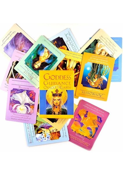 Tanrıça Rehberlik Tarzı Yeni Yüksek Li Başmelek Hayvan Oracle Tarot Kartları Fortune Rehberlik Kehanet Güverte Masa Oyunu Pdf Guidebook ile 44 Adet (Yurt Dışından)