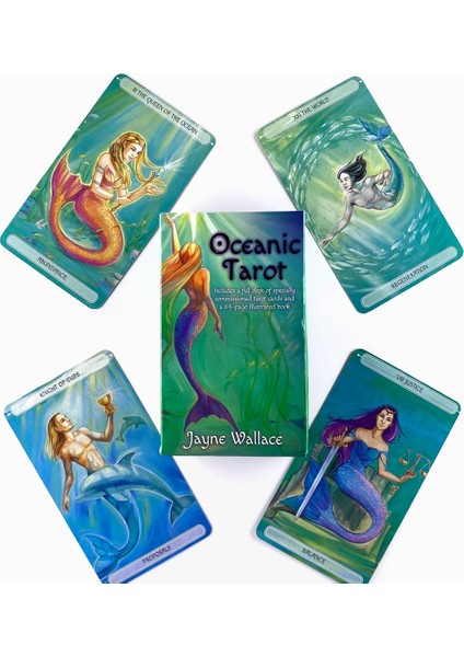 Okyanus Tarot Stili Kentsel Tarot Güverte Boş Zaman Partisi Masa Oyunu Yüksek Li Falcılık Kehanet Oracle Kartları, Pdf Rehberi ile (Yurt Dışından)
