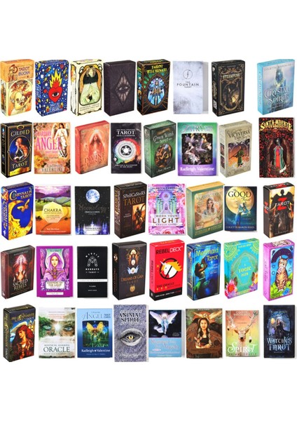 Geniş Stil 2021NEW Tarot Kehanet Kartı Masa Oyunu Oyuncak Tahmin Astroloji Renkli Baskı Sunak Bezi Kurtadam Sihirli (Yurt Dışından) fiyatları