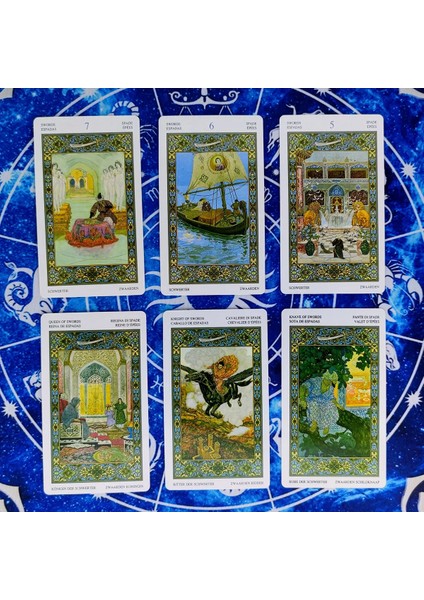 78 Adet TX254 Tarzı Bin Bir Gece Tarot Kartları Kehanet Güverte Eğlence Partileri Masa Oyunu Destek Kutusu (Yurt Dışından) modelleri