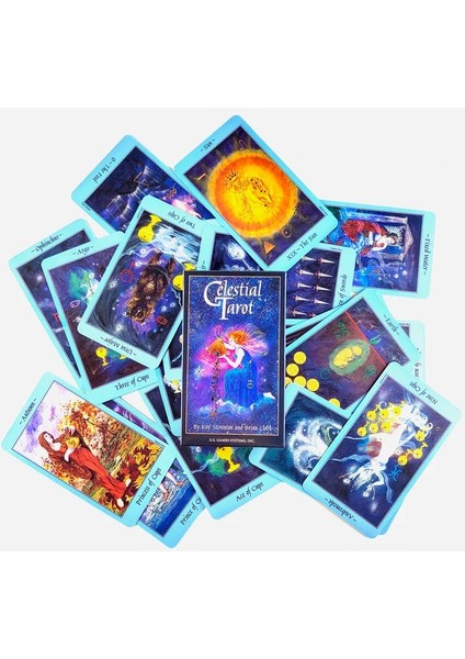Gök Tarzı Yeni Yüksek Li Heaven Earth Tarot Kartları Fal Rehberliği Arkadaş Oyunu Için Pdf Rehberi ile Kehanet Güverte Tahta Oyunu Anlatıyor (Yurt Dışından)