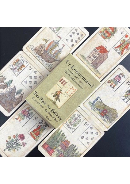 MTT03 Stili Ur Lenormand Orijinal Primal Lenormand Kader Kehanet Tahta Oyunu Için Oracle Kartları Tarot ve Çeşitli Tarot Seçenekleri (Yurt Dışından)