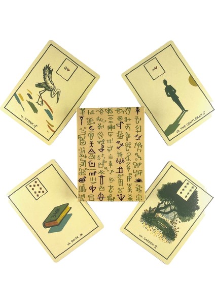 Glifler Lenormand Stili Evren Arkanızda Oracle Kartları Boş Zaman Partisi Masa Oyunu Yüksek Li Falcılık Kehanet Tarot Güverte Pdf Rehberi ile (Yurt Dışından)