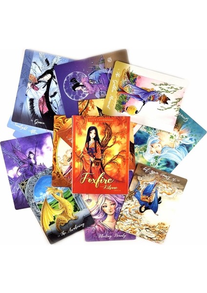 Foxfire Kitsune Tarzı 2021 Son Karga Cinayeti Rehberlik Için Tarot Kartları Kehanet Kader Tarot Güverte Pdf Rehberi ile Masa Oyunları Eğlence Partisi (Yurt Dışından)