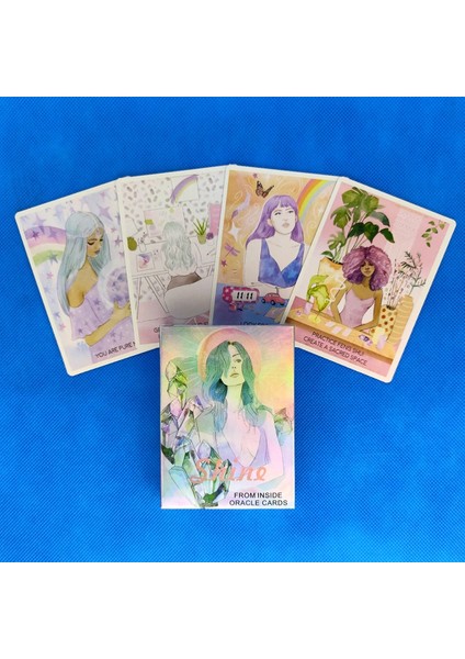 44 Adet TX229 Tarzı 2021 Yeni Tarot Kartı Oracle Kartından ve Pdf Rehberlik Kehanet Güverte Eğlence Partileri Masa Oyunu Kutusundan (Yurt Dışından)