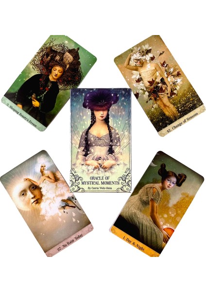 Mistik Anlar Stili Parlatıcı Oracle Kartları Eğlence Partisi Masa Oyunu Yüksek Li Falcılık Kehanet Tarot Güverte Pdf Rehberi ile (Yurt Dışından)