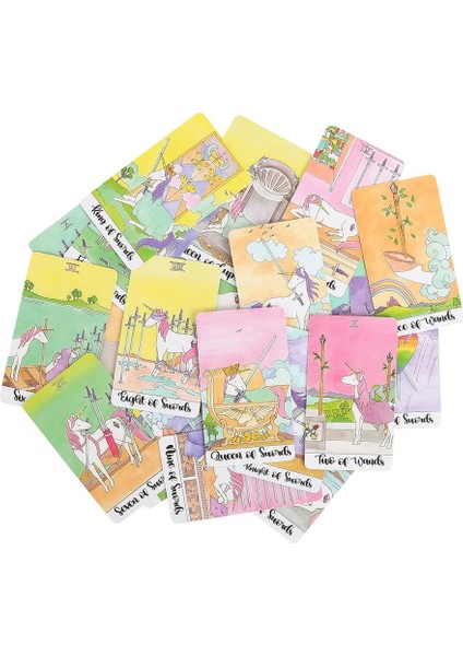 Rüya Yolu Stili Kristal Unicorn Tarot Masa Oyunu Oyuncaklar Oracle Rider Waite Kehanet Peygamber Kehanet Kartı Poker Hediye Tahmin Oracle (Yurt Dışından)
