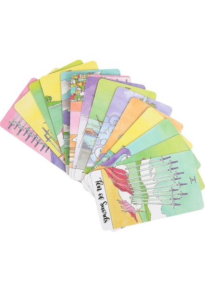 Rüya Yolu Stili Kristal Unicorn Tarot Masa Oyunu Oyuncaklar Oracle Rider Waite Kehanet Peygamber Kehanet Kartı Poker Hediye Tahmin Oracle (Yurt Dışından)
