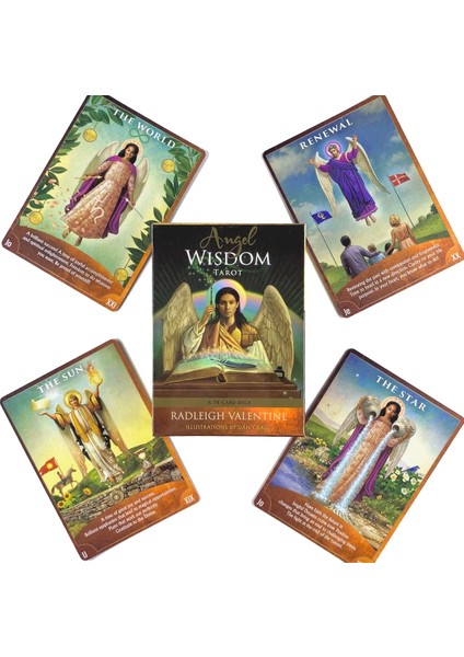 Melek Bilgelik Tarot Stili Göksel Bedenler Astroloji Tarot Güverte Boş Zaman Partisi Masa Oyunu Yüksek Li Falcılık Kehanet Oracle Kartları Rehber Kitaplı (Yurt Dışından)