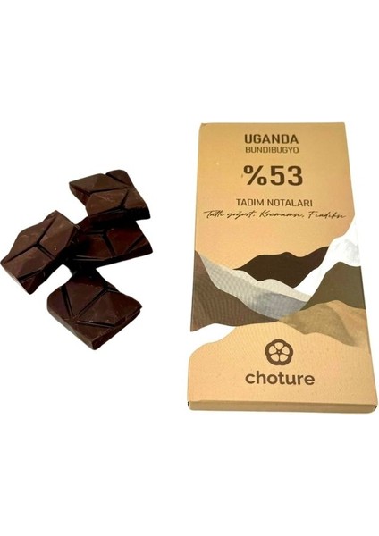 Uganda Çikolata %53 Kakao 100 g.