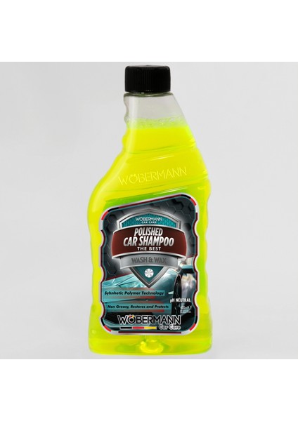 Cilalı Oto Yıkama Şampuanı Wash And Wax Ph Nötr 400 Ml.