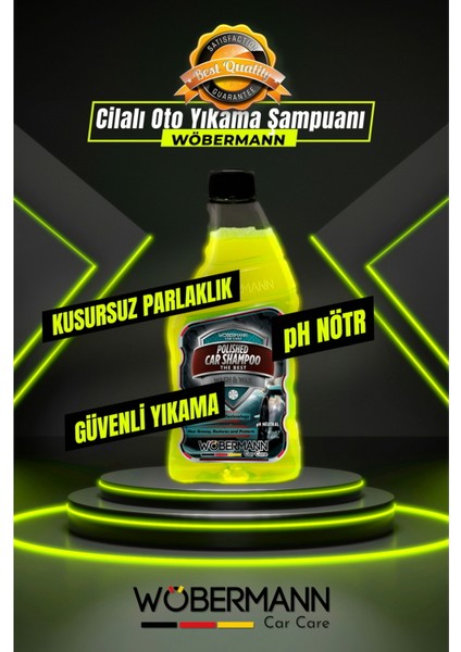 Cilalı Oto Yıkama Şampuanı Wash And Wax Ph Nötr 400 Ml.