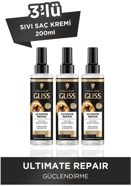 Sıvı Saç Kremi 200ml Ultimate Repair X3