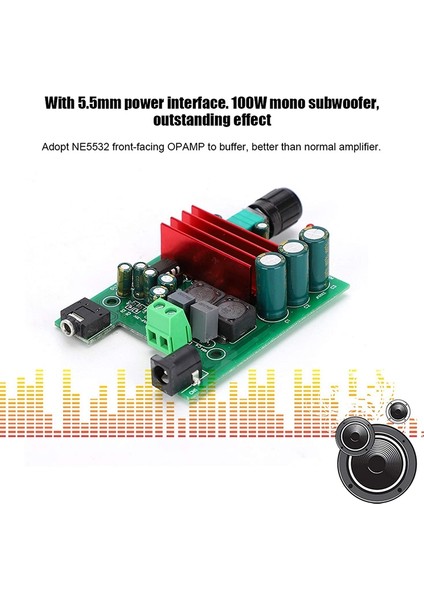 Amplifikatör Kartı NE5532 Opamp ile Yüksek Hassasiyetli Mono TPA3116 Subwoofer Amplifikatör Modülü (Yurt Dışından) indirimleri