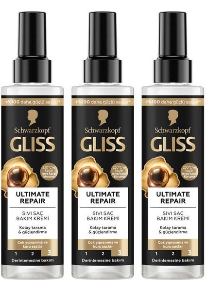 Sıvı Saç Kremi 200ml Ultimate Repair X3 fiyatları