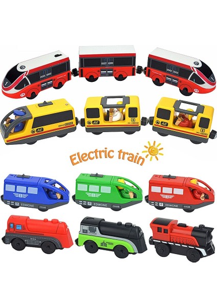 Lokomotif Manyetik Araba Elektrikli Tren Oyuncakları Fit Tüm Marka Biro Ahşap Döküm Yuvası Tren Parça Demiryolu Çocuklar Için Eğitici Oyuncaklar (Yurt Dışından) fırsatları