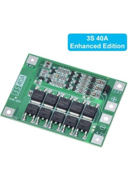 3s 4s 40A 60A Koruma Levhası 18650 Bms Matkap Motoru Için 11.1V 12.6V/14.8V 16.8V Dengeyi Geliştirin (Yurt Dışından)