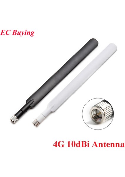 4g Sma Erkek Kadın Beyaz Siyah 10DBI 8dbi 6dbi 3dbi 4g Lte Harici Huawei B593S B880 B310 700-2690MHZ (Yurt Dışından)