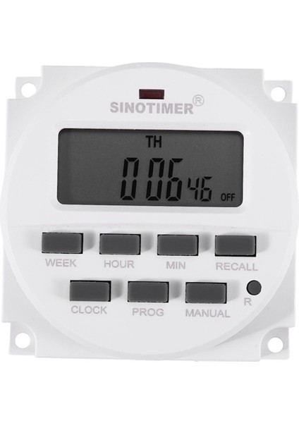 Sinotimer TM618H-2 220V Ac Dijital Zaman Anahtarı Çıkış Gerilimi 220V 7 Gün Haftalık Programlanabilir Zamanlayıcı Anahtarı Işıklar Için Uygulama (Yurt Dışından)