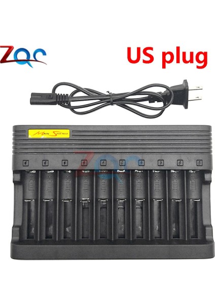 Li-Ion Pil Şarj Modülü 6000MA 16340 14500 18650 18500 Pil Hızlı Şarj Lityum Pil Için Şarj Telli 10 Yuva (Yurt Dışından)