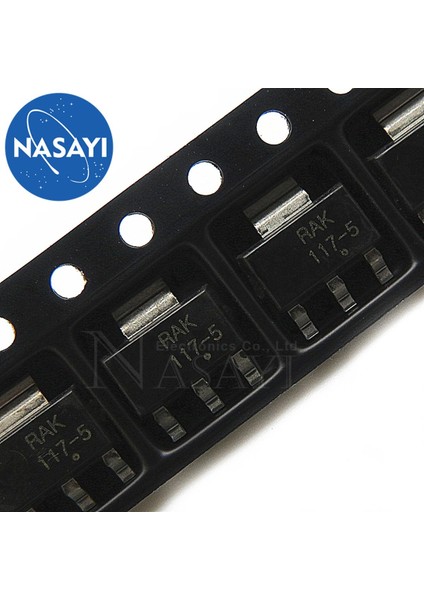 10 Adet NCP1117ST50T3G SERIGRAFI:1117-5 SOT-223 (Yurt Dışından)