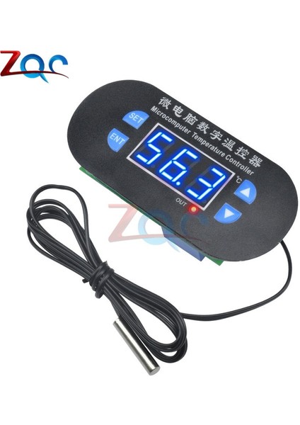 XH-W1308 Ayarlanabilir Çift LED Dijital Ekran Sıcaklık Kontrol Termostat Anahtarı Dc 12V Ac 110V-220V Serin (Yurt Dışından)