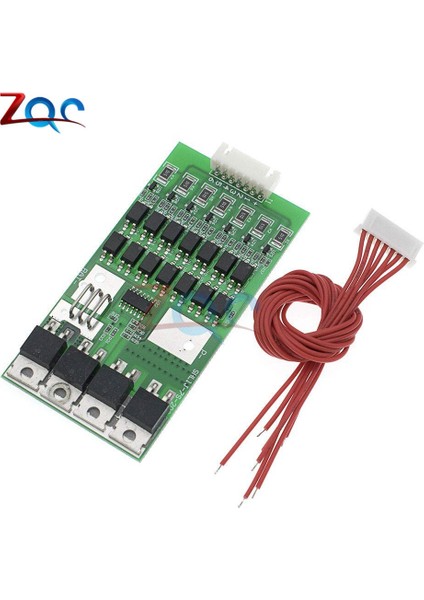 Bms 7s Li-Ion Lityum 18650 Pil Koruma Kartı 24V 20A Eşleşen Kablo Otomatik Koruma Fonksiyonlu Pil Dengeleyici (Yurt Dışından)