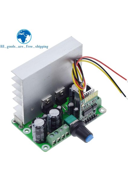 Bluetooth 4.2 TDA2030 15W+15W Çift Kanallı Amplifikatör Devre Kartı Modülü 10V-30V USB Hoparlör Için Isı Emici Araba Ile, Taşınabilir Hoparlör (Yurt Dışından)
