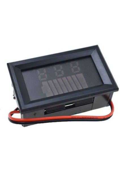 Araç Akü Şarj Seviyesi Göstergesi 12V-60V Kapasite Ölçer Test Cihazı Mavi Ekran LED Test Cihazı Voltmetre Su Geçirmez (Yurt Dışından)