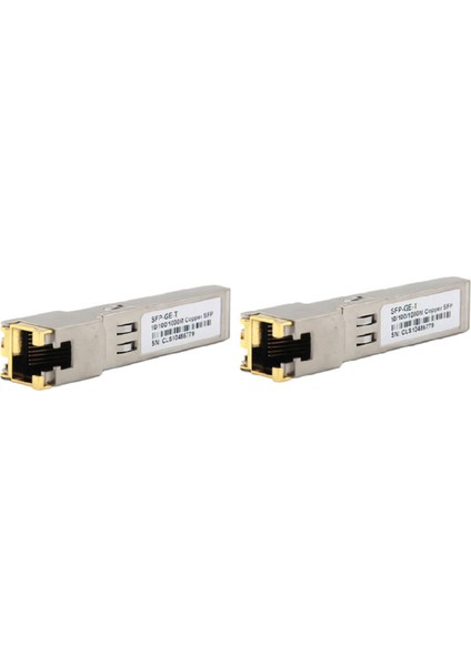 2x Sfp Modülü RJ45 Anahtarı Gbic 10/100/1000 Konektörü Sfp Bakır RJ45 Sfp Modülü Gigabit Ethernet Bağlantı Noktası (Yurt Dışından)