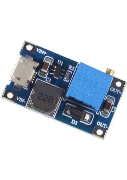 5 Adet 2A Dc-Dc MT3608 Mikro Usb'li Step Up Boost Modülü, Dönüştürücü (Yurt Dışından)