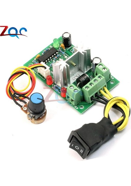 Dc 10-36V Motor Hız Kontrol Cihazı Tersinir Pwm Kontrolü Ileri/geri Anahtarı 10V-36V 500Hz Maksimum 5A Modülü 12V 24V (Yurt Dışından)