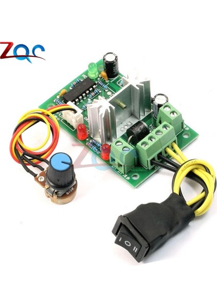 Dc 10-36V Motor Hız Kontrol Cihazı Tersinir Pwm Kontrolü Ileri/geri Anahtarı 10V-36V 500Hz Maksimum 5A Modülü 12V 24V (Yurt Dışından)