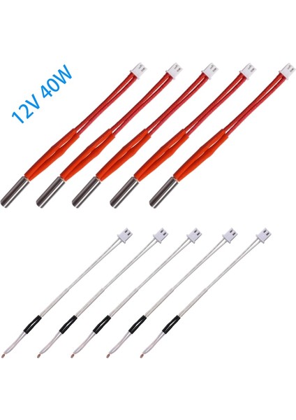 Takım Isıtıcı Kartuşu 12 V 40 W 6*20MM 2pin Xh2.54 Terminali 100 K Ntc 3950 Termistör Ph2.0 2pin Isıtma Dıy 3D Parçası (Yurt Dışından)