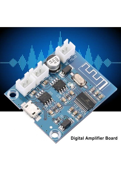 Mini Bluetooth Amplifikatör Devre Kartı Modülü 4.2 Devre Stereo Hoparlör Dijital Modül 5W + 5W (Yurt Dışından)