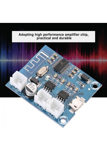 Mini Bluetooth Amplifikatör Devre Kartı Modülü 4.2 Devre Stereo Hoparlör Dijital Modül 5W + 5W (Yurt Dışından)