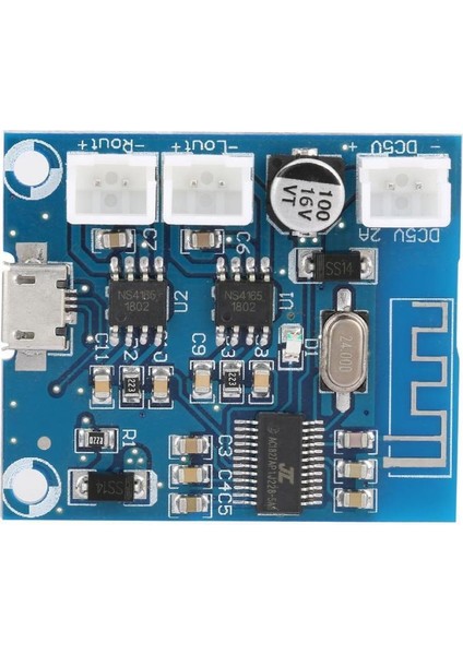 Mini Bluetooth Amplifikatör Devre Kartı Modülü 4.2 Devre Stereo Hoparlör Dijital Modül 5W + 5W (Yurt Dışından)