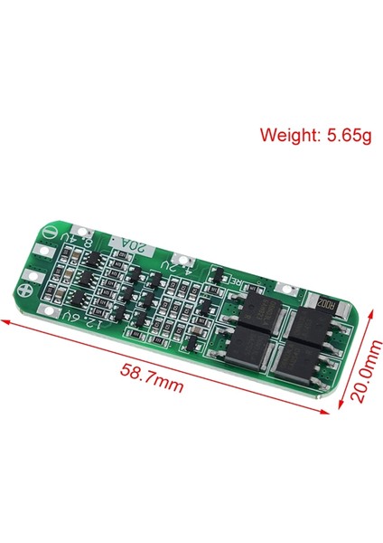 10 Adet 3s 20A Bms 18650 Li-Ion Lityum Şarj Modülü Bms Koruma Levhası 11.1V 12V 12.6V Modülü (Yurt Dışından)