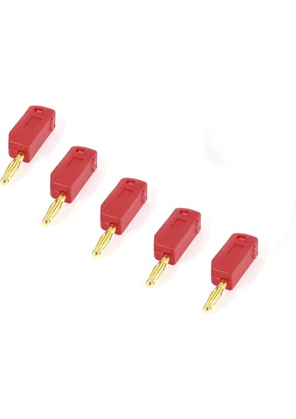 Hoparlör Kablo Kablosu 2 mm Muz Fiş Bağlantısı 10 Yaprak Siyah + Kırmızı (Yurt Dışından)