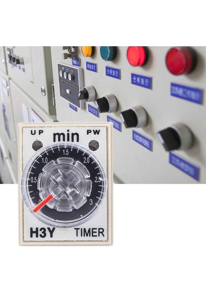Güç Açık Zaman Rölesi<br/> H3Y-2 Röle Gecikme Zamanlayıcısı 0-3m Dakika 8 Pin 24V 110V 220V (Yurt Dışından) modelleri
