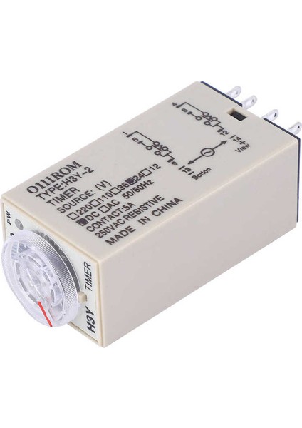 Güç Açık Zaman Rölesi<br/> H3Y-2 Röle Gecikme Zamanlayıcısı 0-3m Dakika 8 Pin 24V 110V 220V (Yurt Dışından) indirimleri