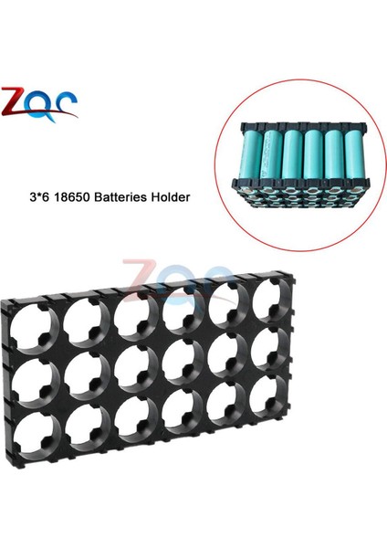 5 Adet/grup 3x6 18650 Lityum Pil Tutucu Braketi Plastik Dıy Pil Paketi Sabit Kombinasyon Braketleri (Yurt Dışından)