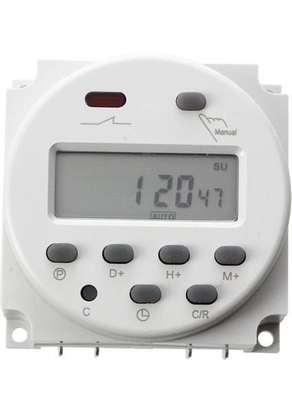 Flyeer Yeni LCD Dijital Kontrol Güç Programlanabilir Zamanlayıcı Dc 12 V 16A Zaman Rölesi Anahtarı (Yurt Dışından)