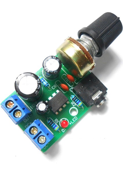 LM386 10W Ses Amplifikatör Kartı Mono 3.5mm Dc 3-12V Ses Kontrolü (Yurt Dışından)