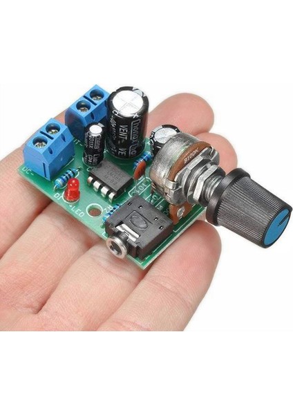 LM386 10W Ses Amplifikatör Kartı Mono 3.5mm Dc 3-12V Ses Kontrolü (Yurt Dışından)