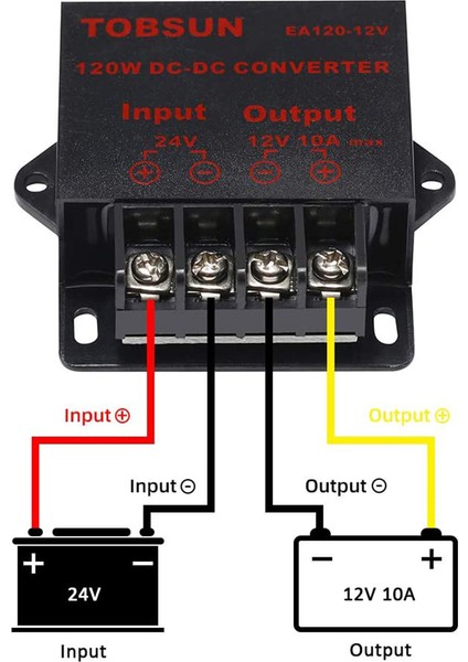 DC24V - 12V 10A 120W Dönüştürücü Dc Düşürücü Voltaj Regülatörü (Yurt Dışından)