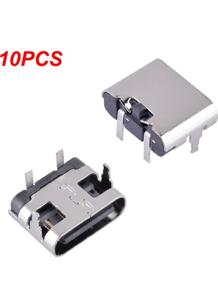 10 Adet 2 Pin Mikro Tip C Konnektör Soketi USB 3.1 Tip-C Dişi Güç Jakı Dock Karşılaşması (Yurt Dışından)
