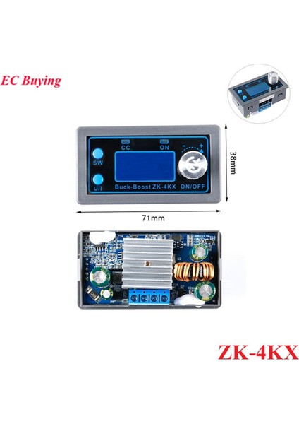 Zk-4kx Cnc Dc Dc Buck Boost Dönüştürücü cc Cv 0.5-30V 4A Besleme Modülü Güneş Pil Şarjı Için Ayarlanabilir Ayarlanabilir (Yurt Dışından)